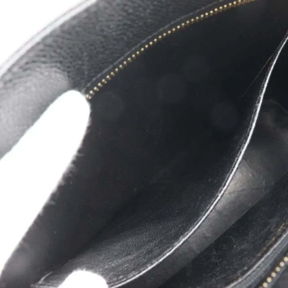 CHANEL Black Caviar Leather Logo Tote Bag